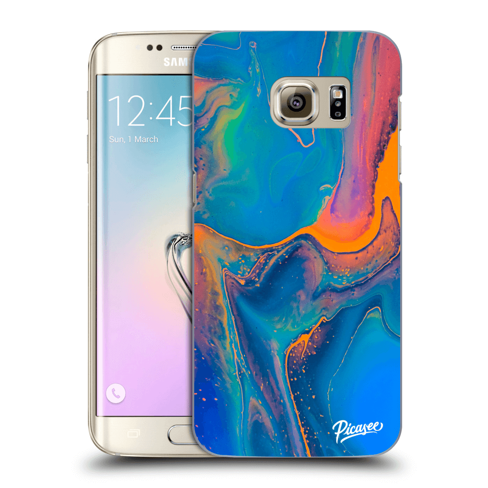 Picasee silikónový prehľadný obal pre Samsung Galaxy S7 Edge G935F - Rainbow