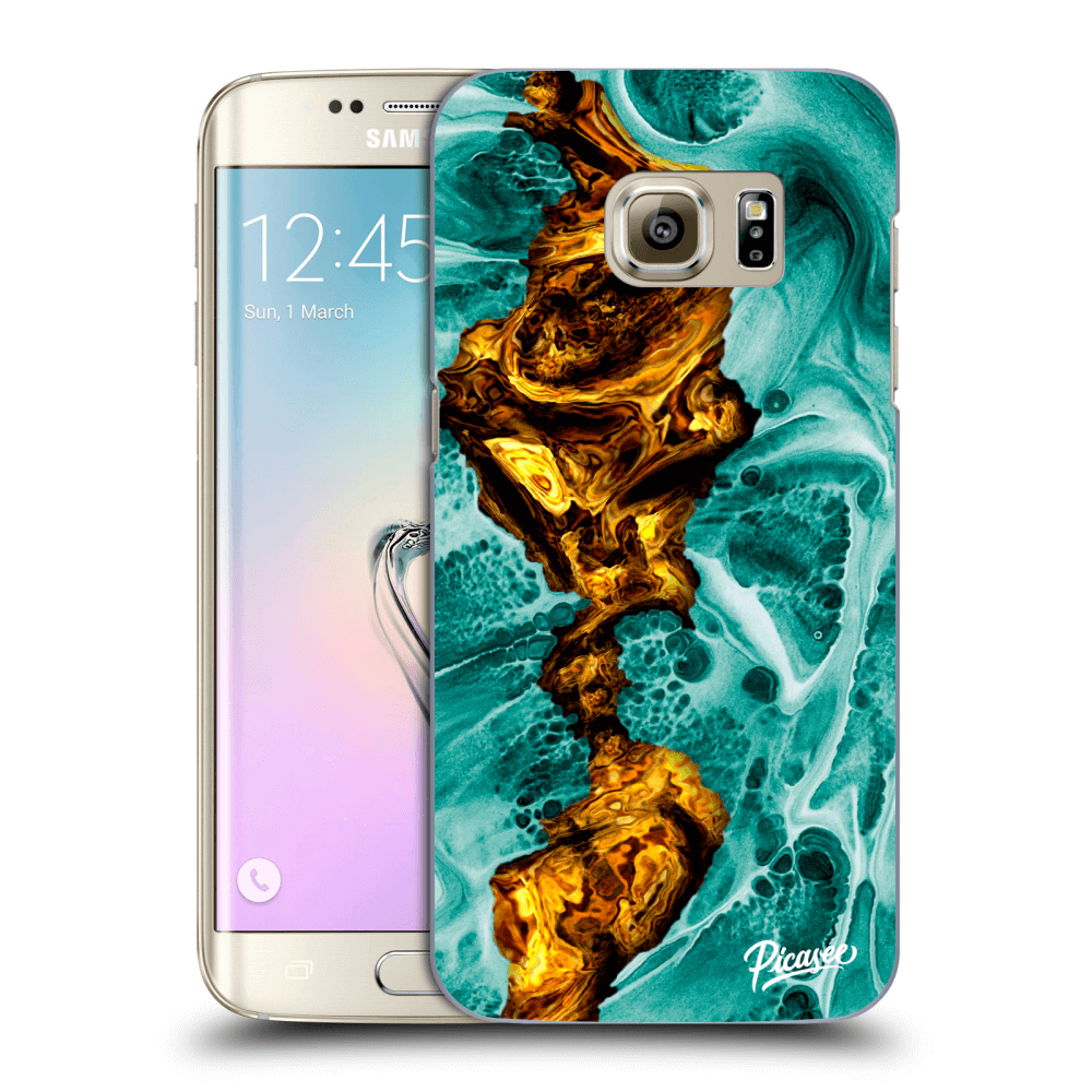 Picasee silikónový prehľadný obal pre Samsung Galaxy S7 Edge G935F - Goldsky