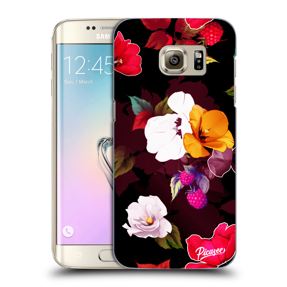 Picasee silikónový prehľadný obal pre Samsung Galaxy S7 Edge G935F - Flowers and Berries