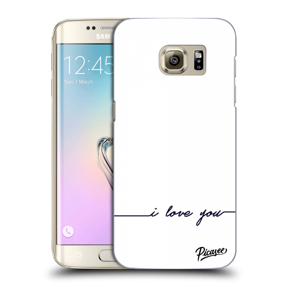 Picasee silikónový prehľadný obal pre Samsung Galaxy S7 Edge G935F - I love you