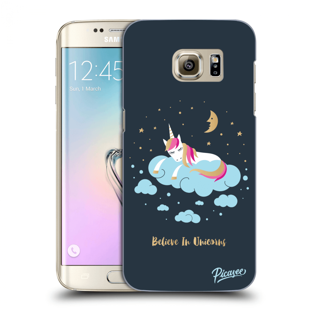 Picasee silikónový prehľadný obal pre Samsung Galaxy S7 Edge G935F - Believe In Unicorns
