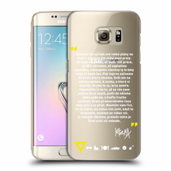 Picasee silikónový prehľadný obal pre Samsung Galaxy S7 Edge G935F - Kazma - BUĎTE TROCHU YESMANI