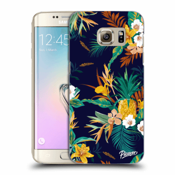 Picasee silikónový prehľadný obal pre Samsung Galaxy S7 Edge G935F - Pineapple Color
