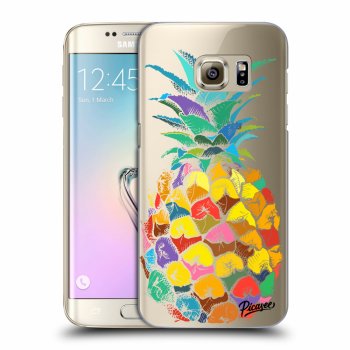 Picasee silikónový prehľadný obal pre Samsung Galaxy S7 Edge G935F - Pineapple
