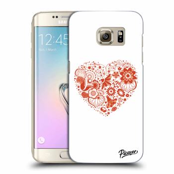 Picasee silikónový prehľadný obal pre Samsung Galaxy S7 Edge G935F - Big heart