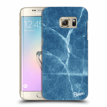 Picasee silikónový prehľadný obal pre Samsung Galaxy S7 Edge G935F - Blue marble