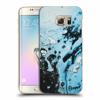 Picasee silikónový prehľadný obal pre Samsung Galaxy S7 Edge G935F - Organic blue