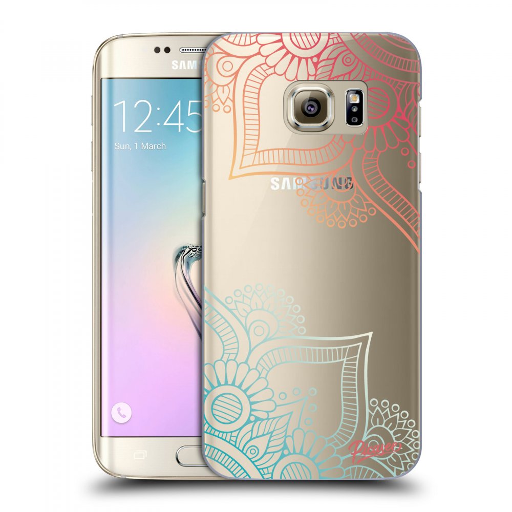 Picasee silikónový prehľadný obal pre Samsung Galaxy S7 Edge G935F - Flowers pattern