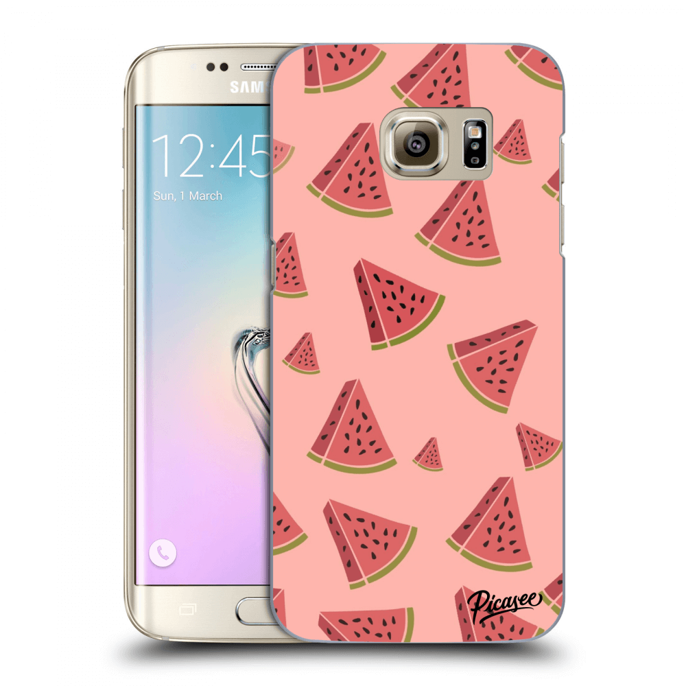 Picasee silikónový prehľadný obal pre Samsung Galaxy S7 Edge G935F - Watermelon