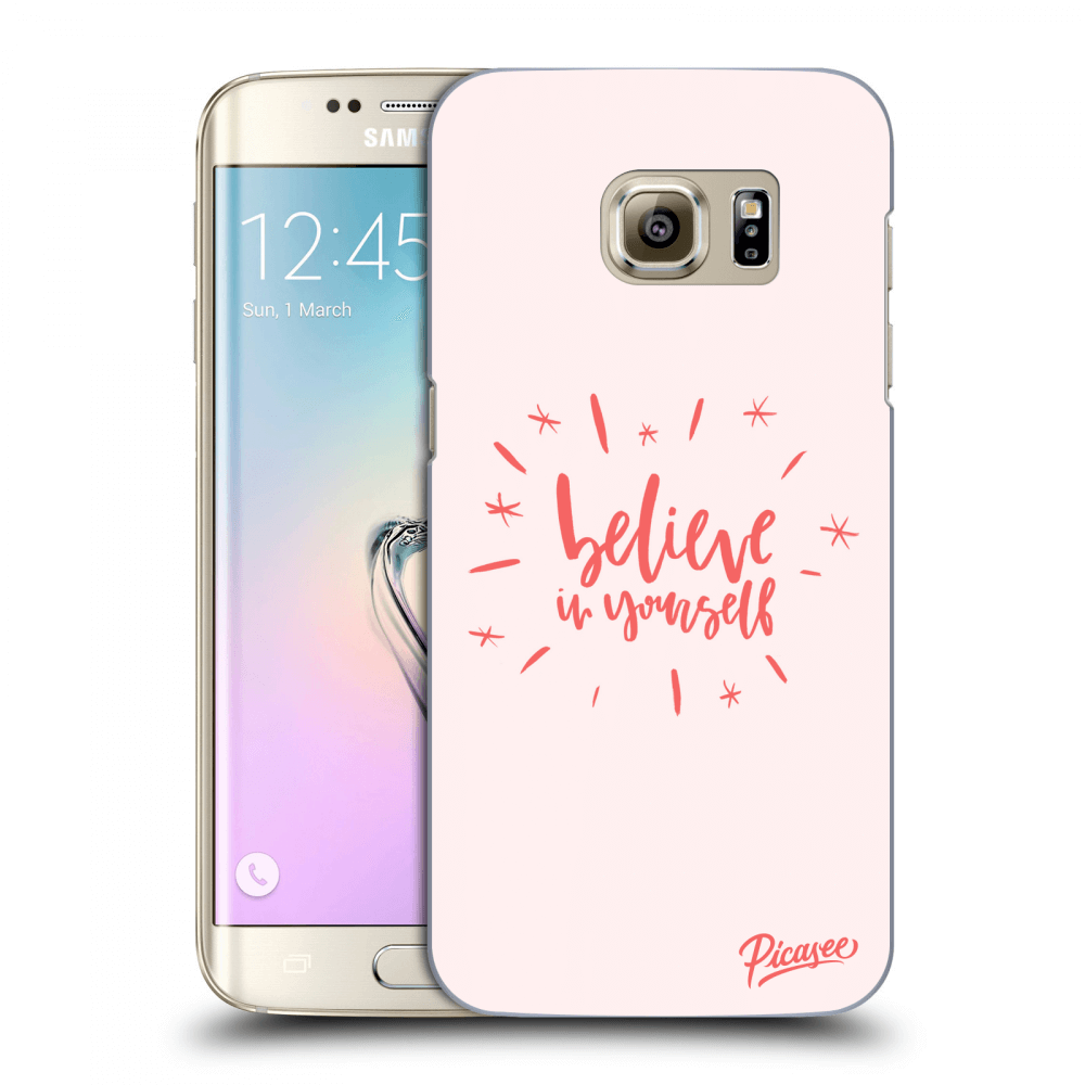 Picasee silikónový prehľadný obal pre Samsung Galaxy S7 Edge G935F - Believe in yourself