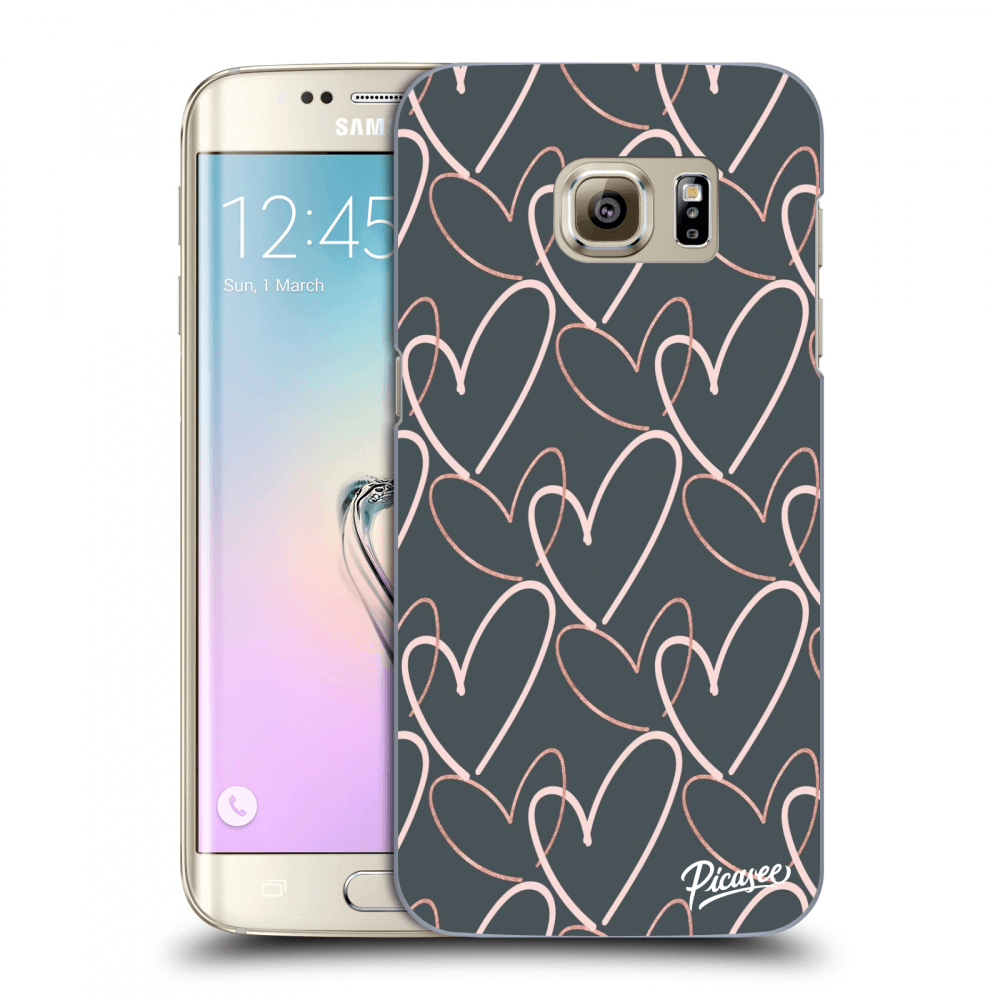 Picasee silikónový prehľadný obal pre Samsung Galaxy S7 Edge G935F - Lots of love