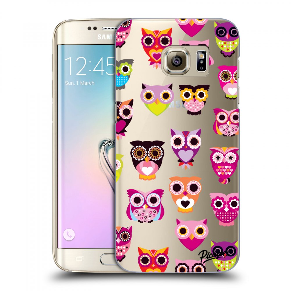 Picasee silikónový prehľadný obal pre Samsung Galaxy S7 Edge G935F - Owls