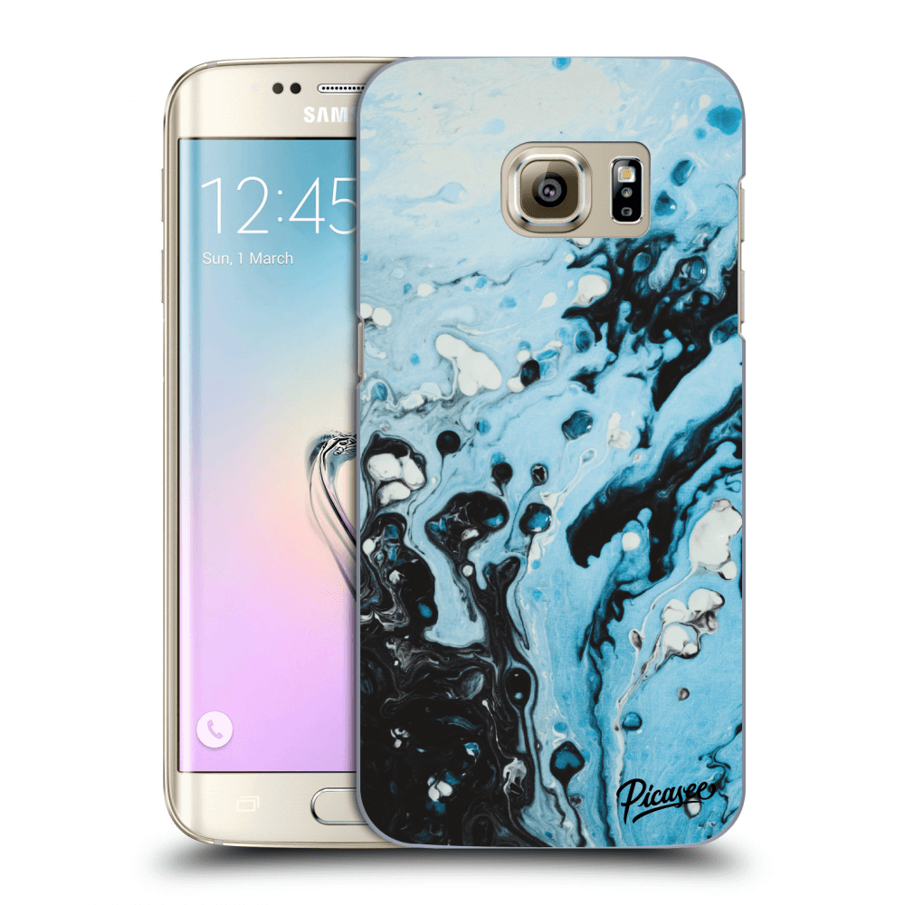 Picasee silikónový prehľadný obal pre Samsung Galaxy S7 Edge G935F - Organic blue