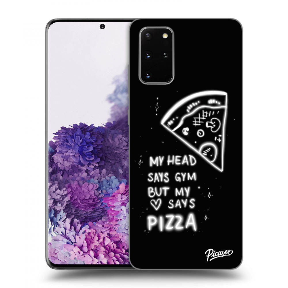 Picasee silikónový čierny obal pre Samsung Galaxy S20+ G985F - Pizza