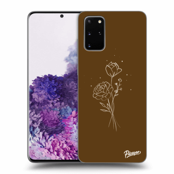 Obal pre Samsung Galaxy S20+ G985F - Brown flowers