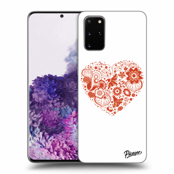Picasee silikónový čierny obal pre Samsung Galaxy S20+ G985F - Big heart