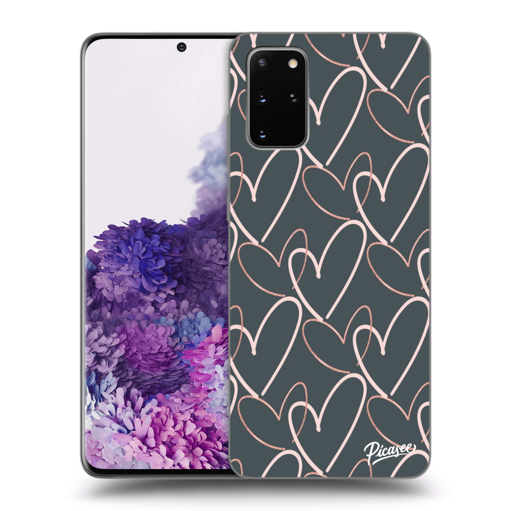 Picasee silikónový prehľadný obal pre Samsung Galaxy S20+ G985F - Lots of love