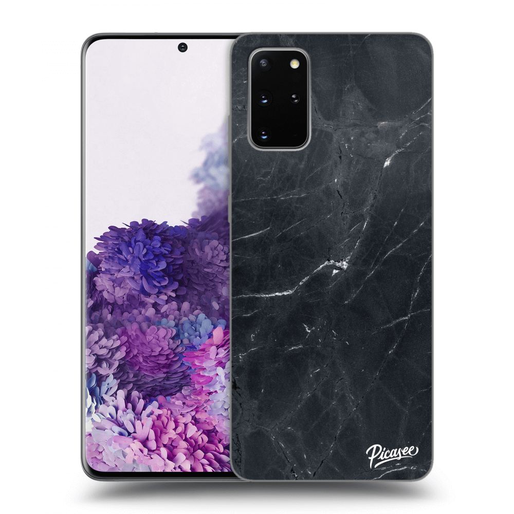 Picasee silikónový prehľadný obal pre Samsung Galaxy S20+ G985F - Black marble