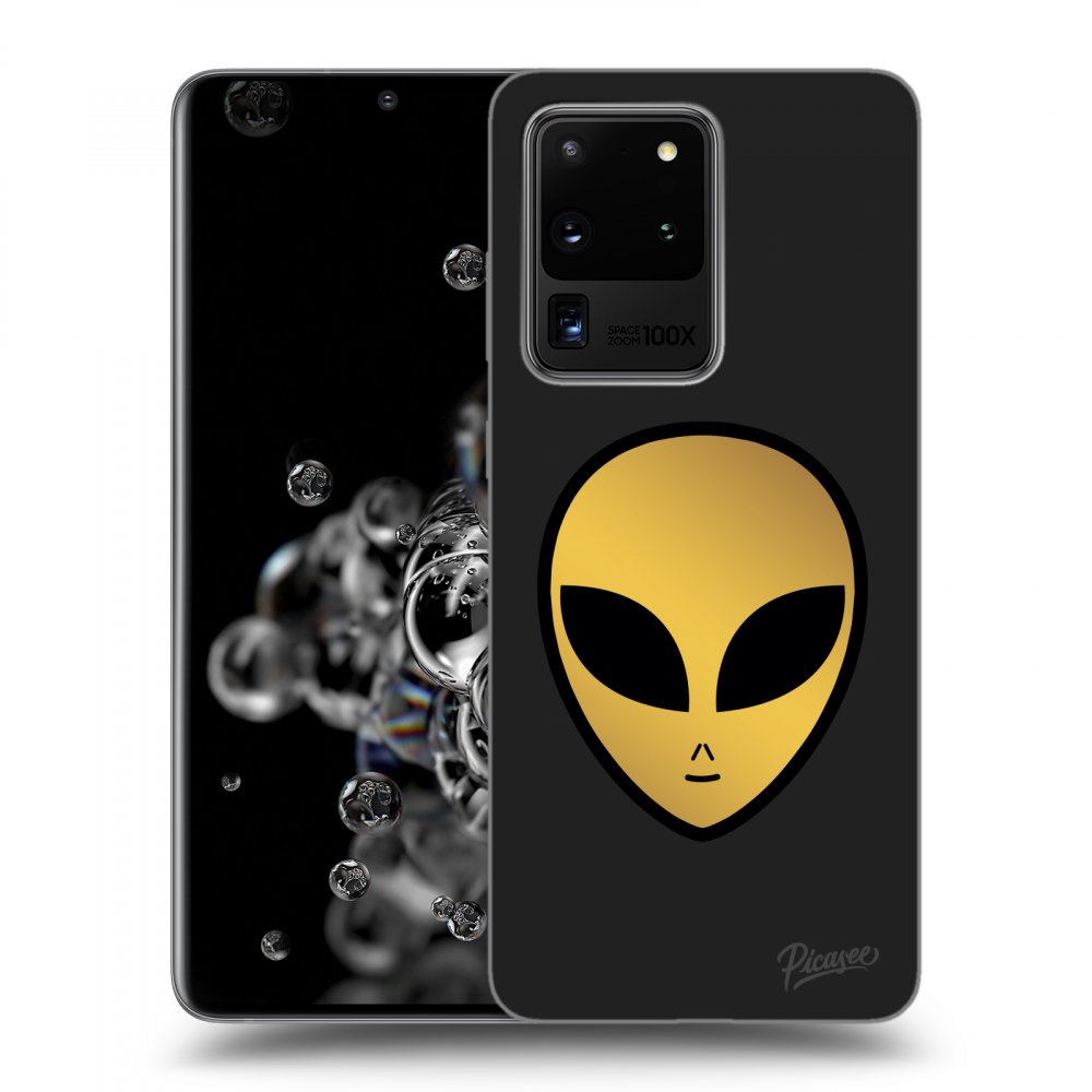 Picasee silikónový čierny obal pre Samsung Galaxy S20 Ultra 5G G988F - Earth - Alien