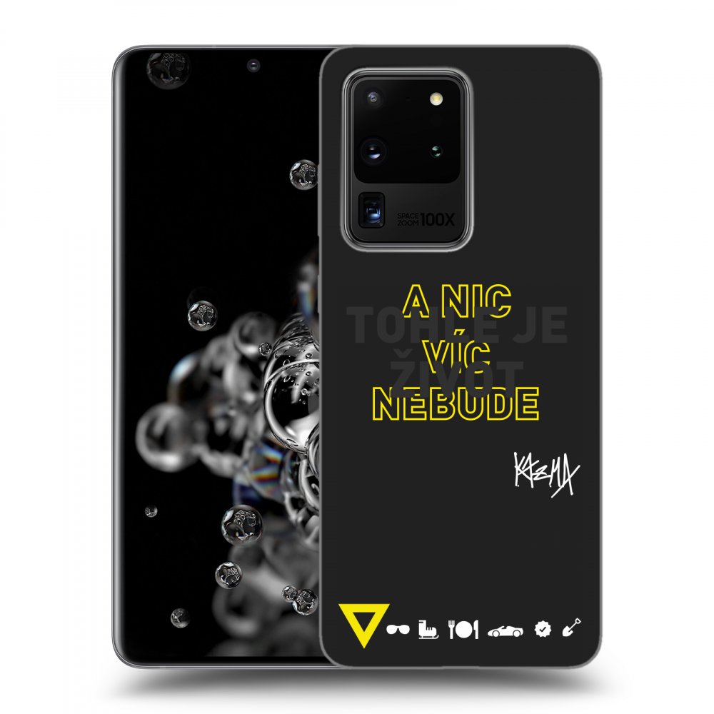Picasee silikónový čierny obal pre Samsung Galaxy S20 Ultra 5G G988F - Kazma - TOHLE JE ŽIVOT A NIC VÍC NEBUDE