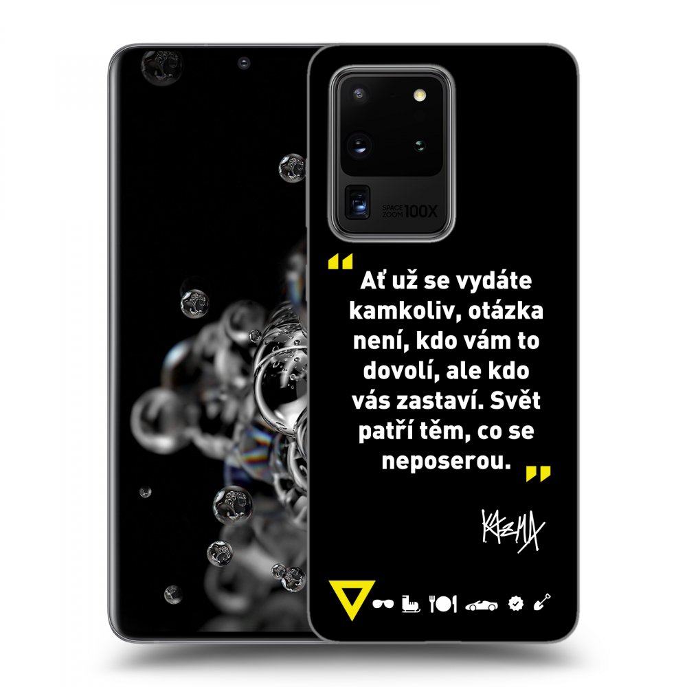 Picasee ULTIMATE CASE pro Samsung Galaxy S20 Ultra 5G G988F - Kazma - SVĚT PATŘÍ TĚM, CO SE NEPOSEROU