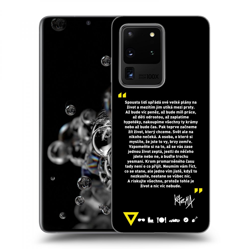 Picasee ULTIMATE CASE pro Samsung Galaxy S20 Ultra 5G G988F - Kazma - BUĎTE TROCHU YESMANI
