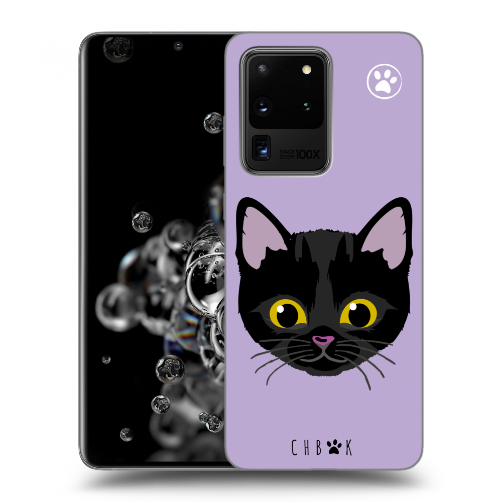 Picasee silikónový čierny obal pre Samsung Galaxy S20 Ultra 5G G988F - Chybí mi kočky - Fialová