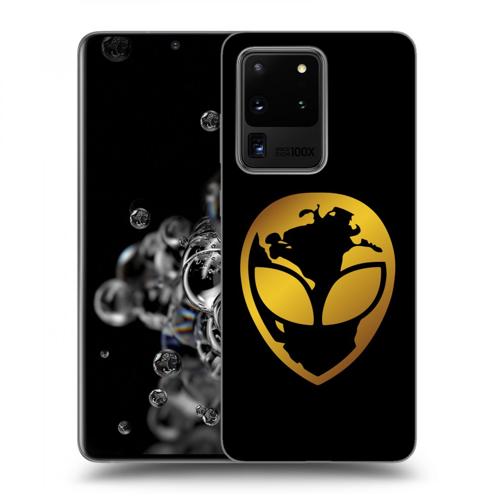 Picasee ULTIMATE CASE pro Samsung Galaxy S20 Ultra 5G G988F - EARTH - Gold Alien 3.0