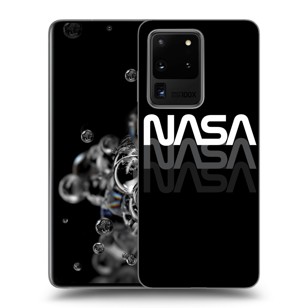 Picasee silikónový čierny obal pre Samsung Galaxy S20 Ultra 5G G988F - NASA Triple