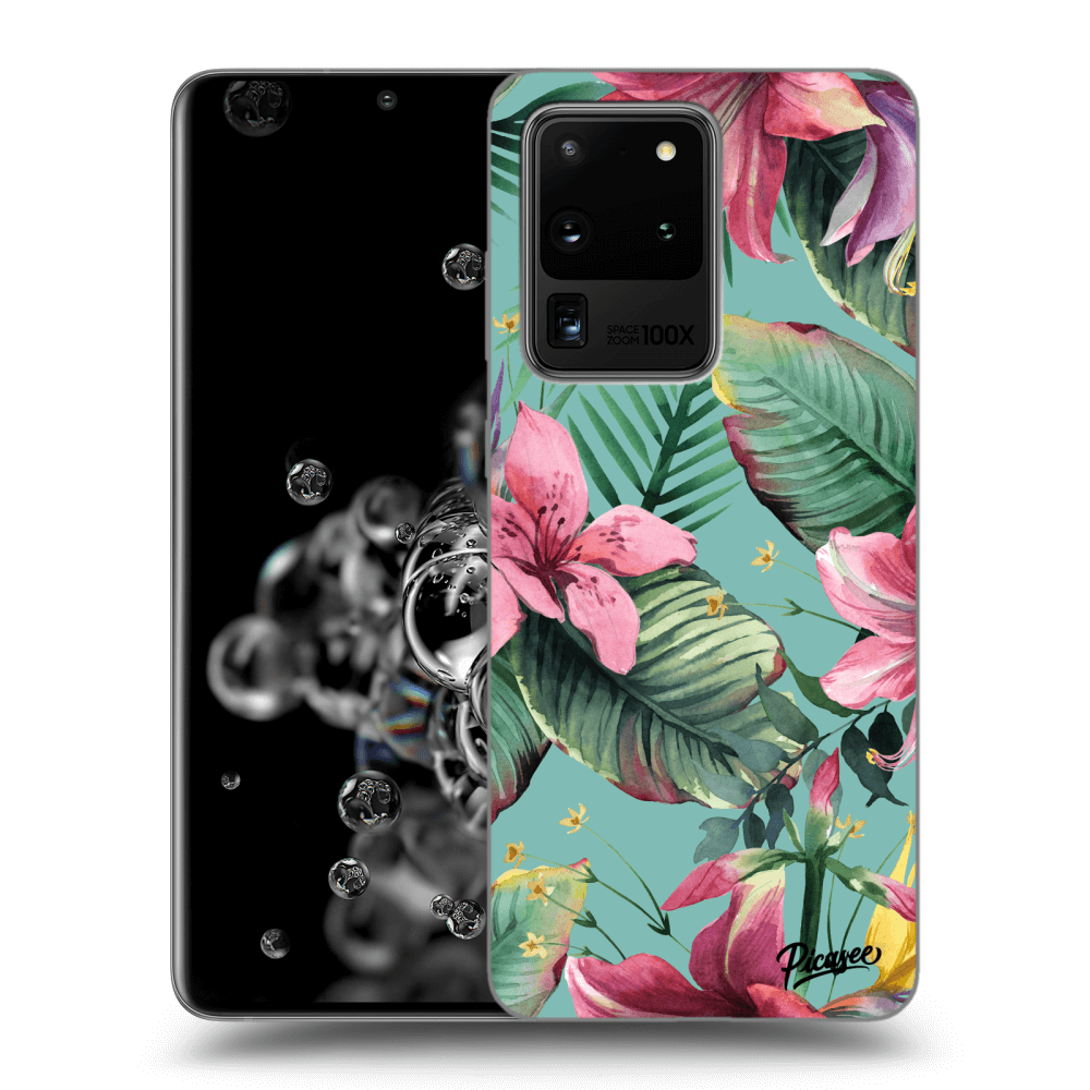 Picasee silikónový čierny obal pre Samsung Galaxy S20 Ultra 5G G988F - Hawaii