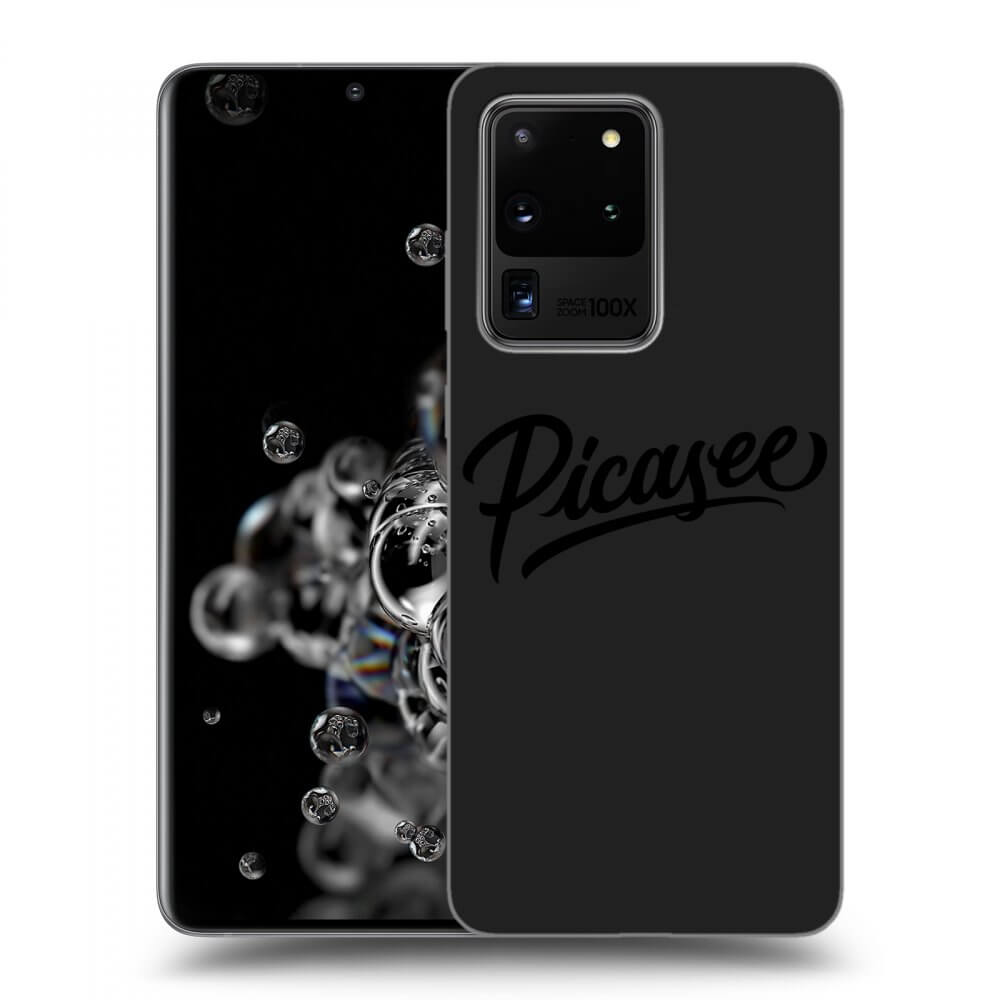 Picasee silikónový čierny obal pre Samsung Galaxy S20 Ultra 5G G988F - Picasee - old logo - black