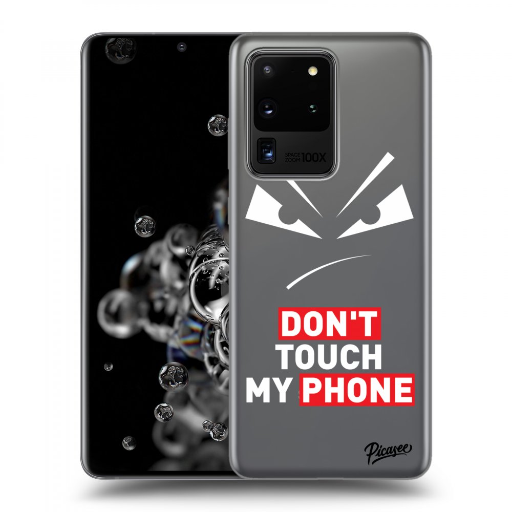 Picasee silikónový prehľadný obal pre Samsung Galaxy S20 Ultra 5G G988F - Evil Eye - Transparent