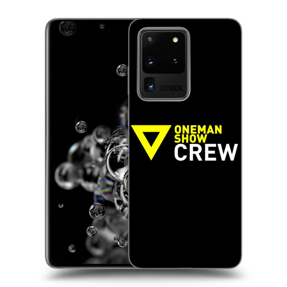 Picasee silikónový čierny obal pre Samsung Galaxy S20 Ultra 5G G988F - ONEMANSHOW CREW