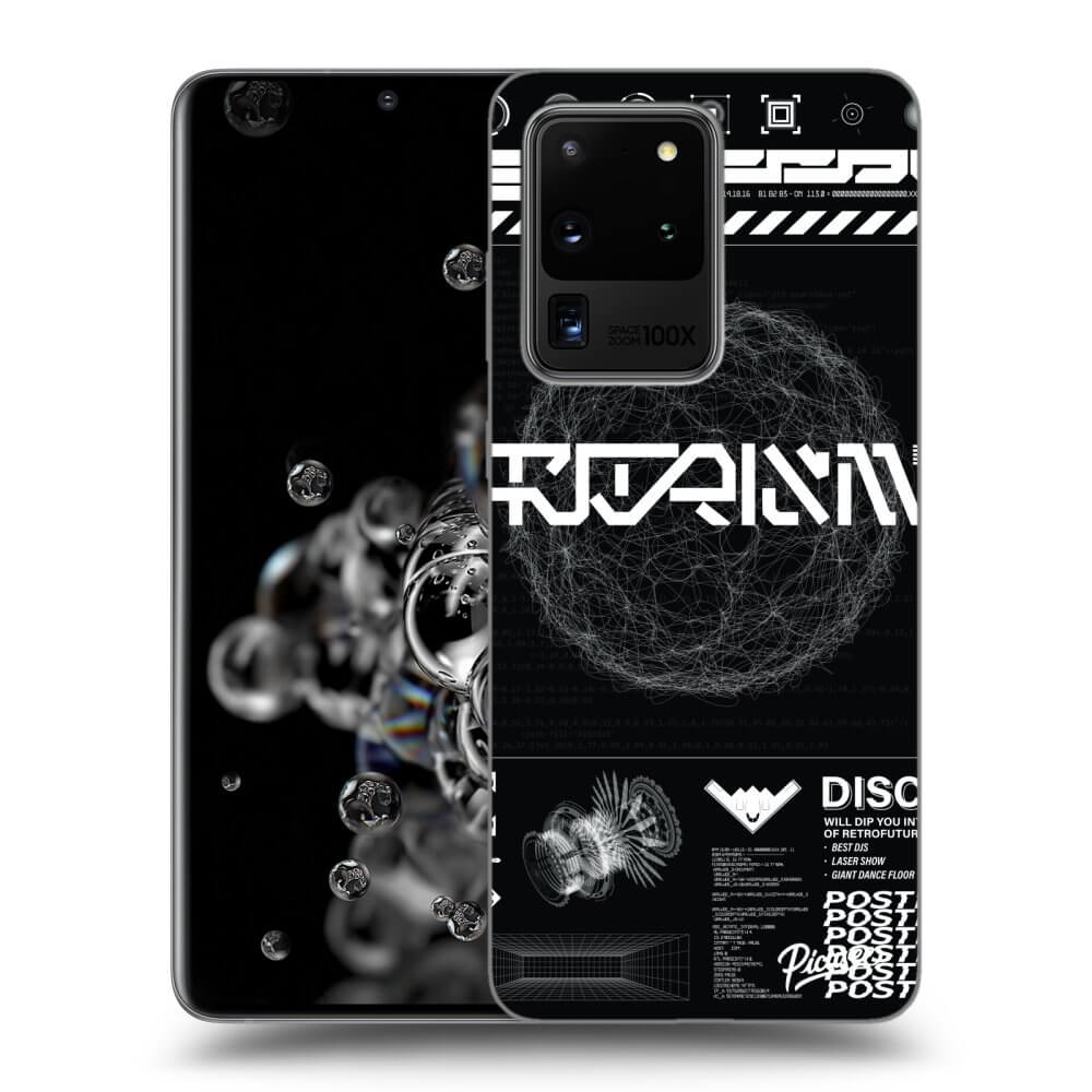 Picasee silikónový čierny obal pre Samsung Galaxy S20 Ultra 5G G988F - BLACK DISCO