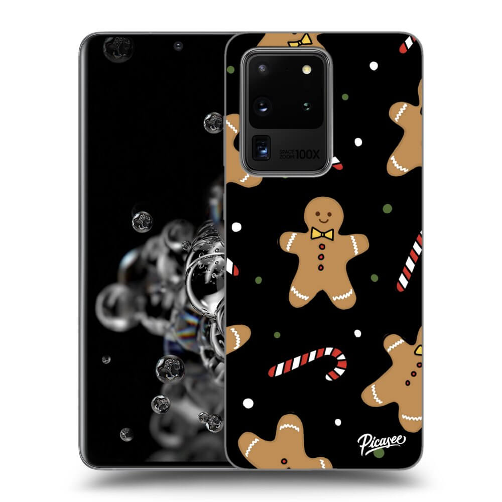 Picasee silikónový čierny obal pre Samsung Galaxy S20 Ultra 5G G988F - Gingerbread