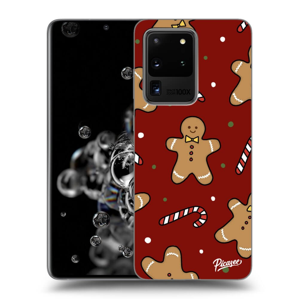 Picasee silikónový čierny obal pre Samsung Galaxy S20 Ultra 5G G988F - Gingerbread 2