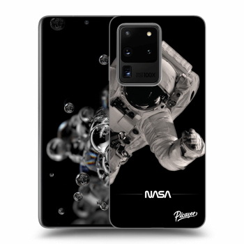 Picasee silikónový čierny obal pre Samsung Galaxy S20 Ultra 5G G988F - Astronaut Big