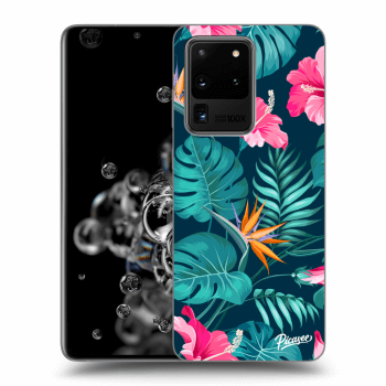 Picasee ULTIMATE CASE pro Samsung Galaxy S20 Ultra 5G G988F - Pink Monstera