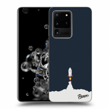 Picasee silikónový čierny obal pre Samsung Galaxy S20 Ultra 5G G988F - Astronaut 2