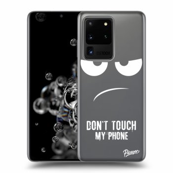 Picasee silikónový prehľadný obal pre Samsung Galaxy S20 Ultra 5G G988F - Don't Touch My Phone