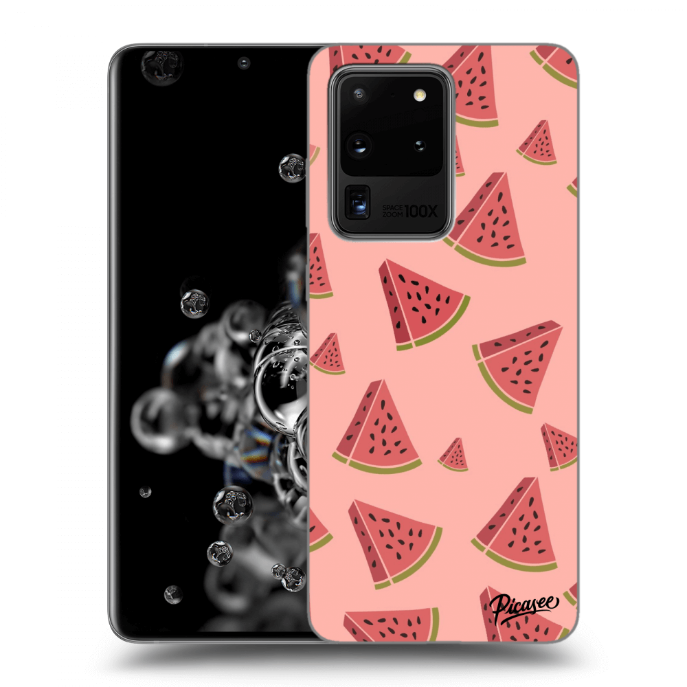 Picasee silikónový prehľadný obal pre Samsung Galaxy S20 Ultra 5G G988F - Watermelon