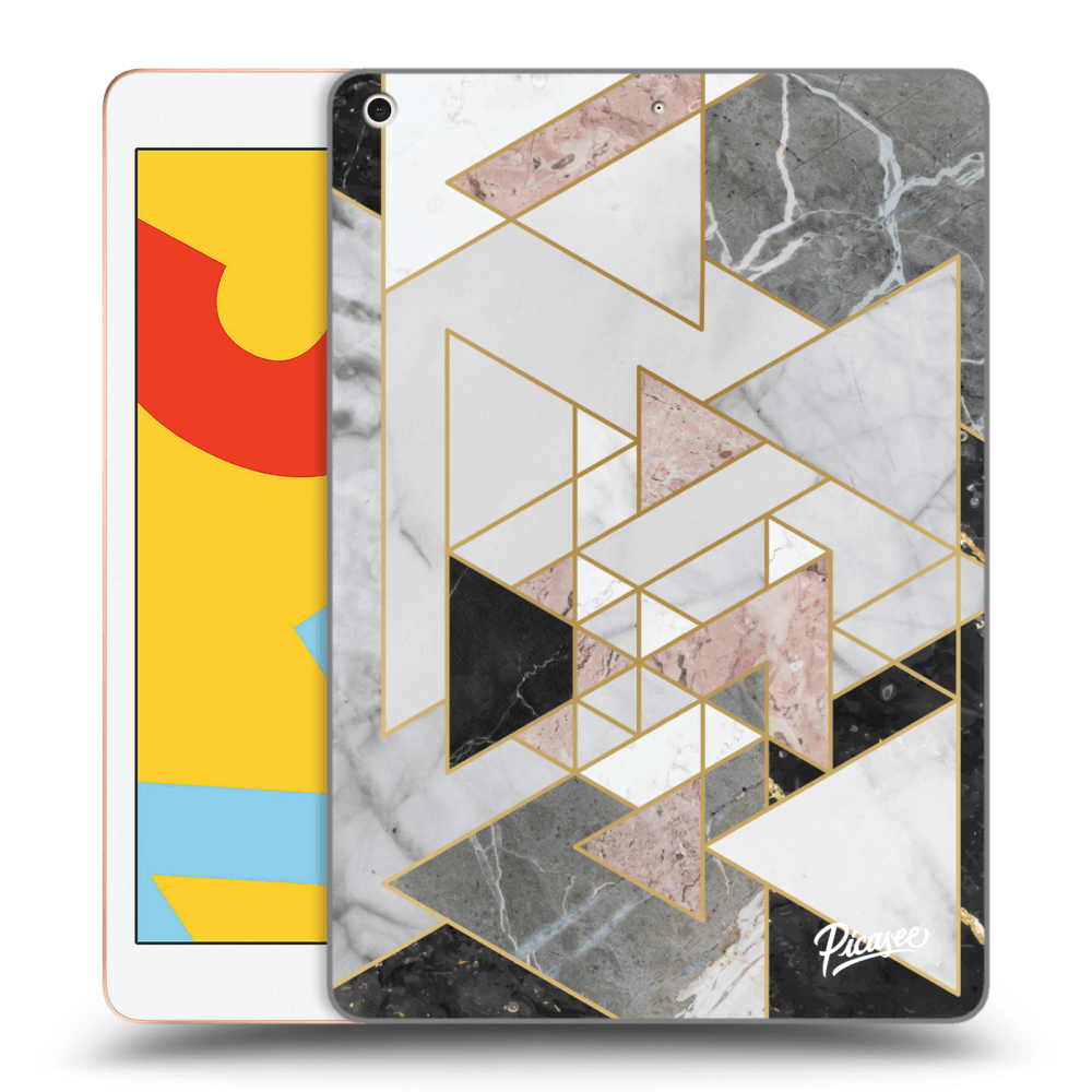 Picasee silikónový prehľadný obal pre Apple iPad 10.2" 2019 (7. gen) - Light geometry