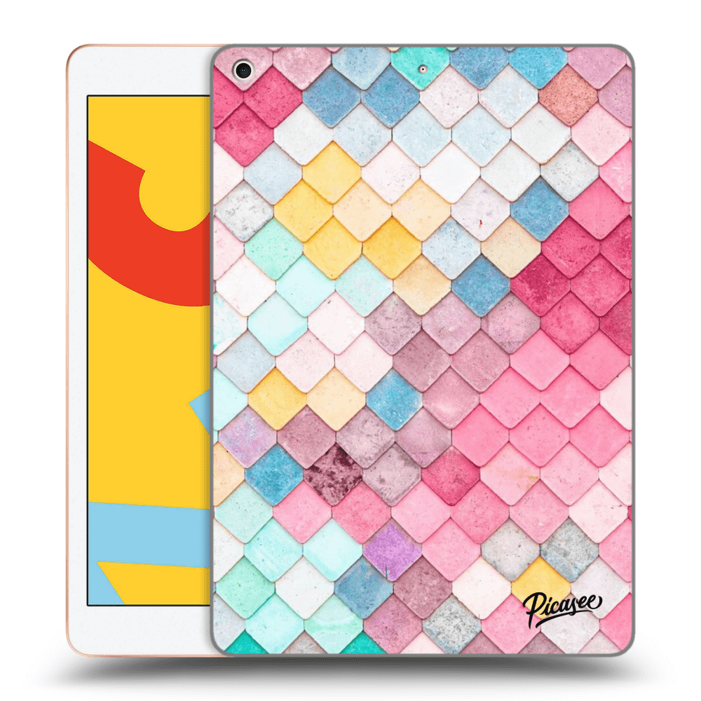 Picasee silikónový prehľadný obal pre Apple iPad 10.2" 2019 (7. gen) - Colorful roof