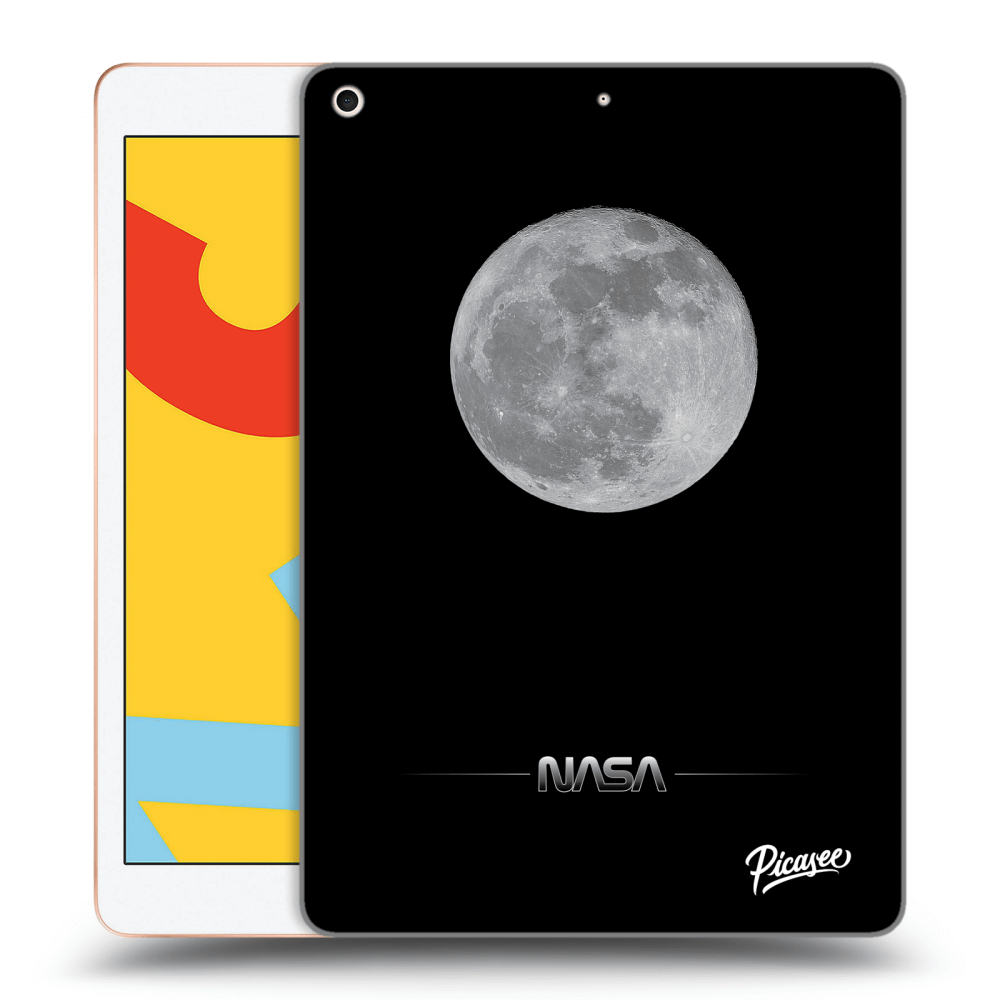 Picasee silikónový prehľadný obal pre Apple iPad 10.2" 2019 (7. gen) - Moon Minimal