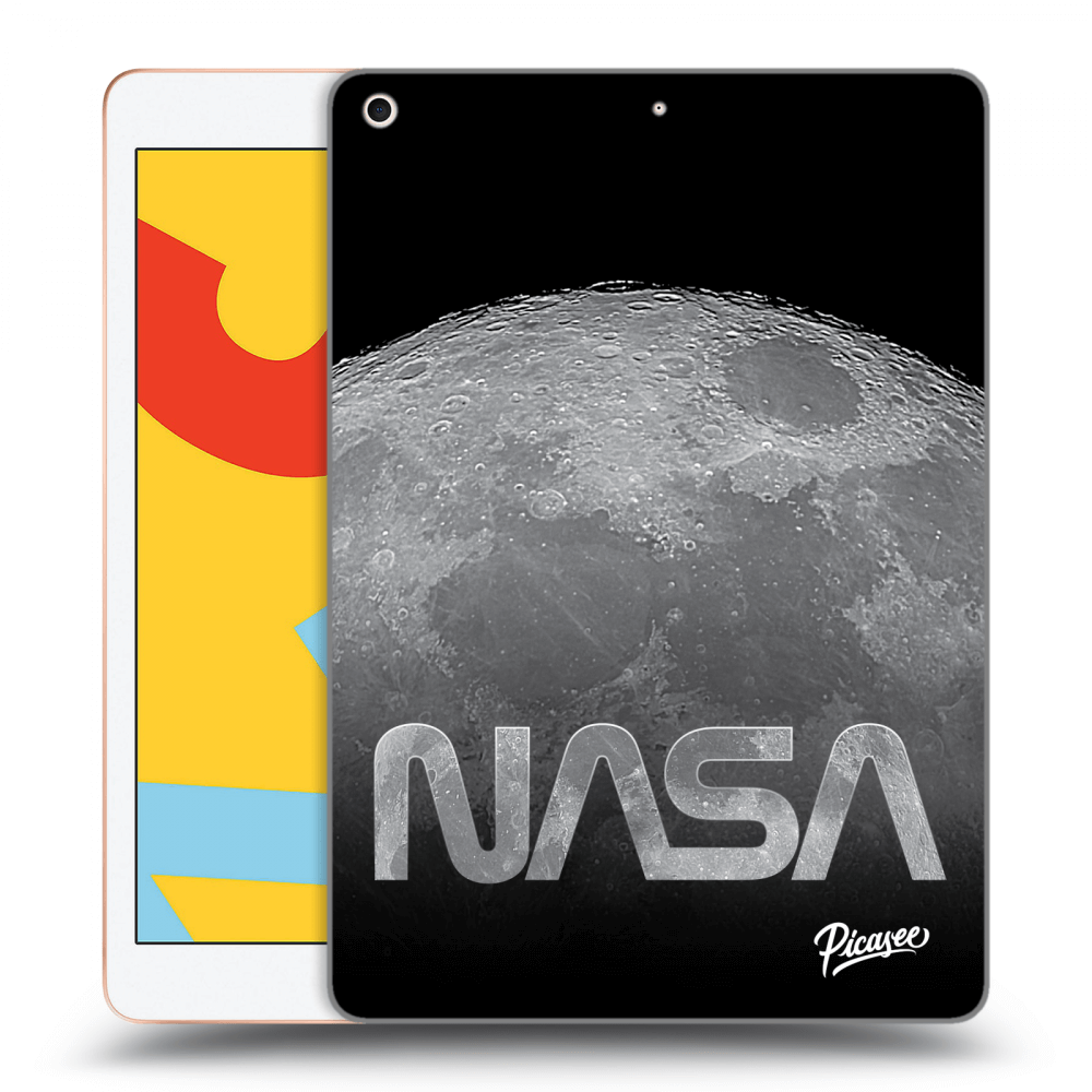 Picasee silikónový čierny obal pre Apple iPad 10.2" 2019 (7. gen) - Moon Cut