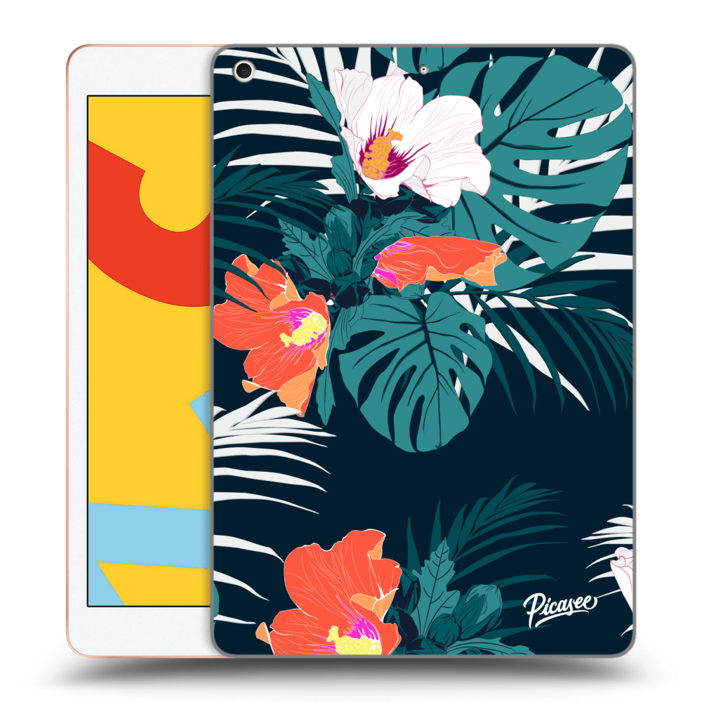 Picasee silikónový prehľadný obal pre Apple iPad 10.2" 2019 (7. gen) - Monstera Color