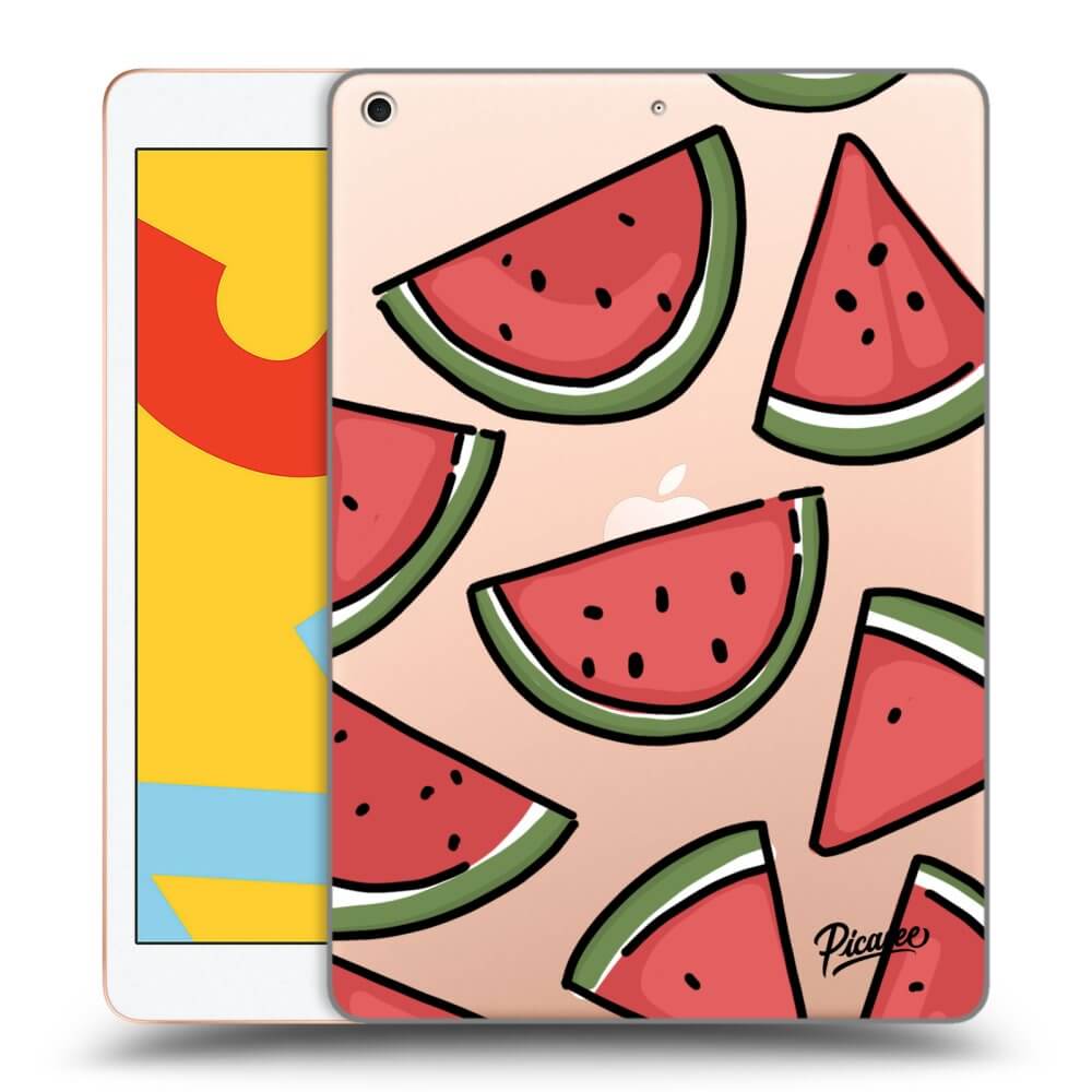 Picasee silikónový prehľadný obal pre Apple iPad 10.2" 2019 (7. gen) - Melone