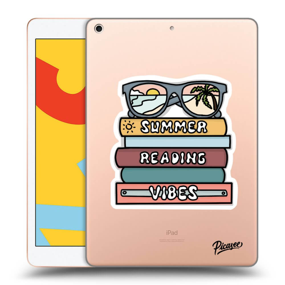 Picasee silikónový prehľadný obal pre Apple iPad 10.2" 2019 (7. gen) - Summer reading vibes