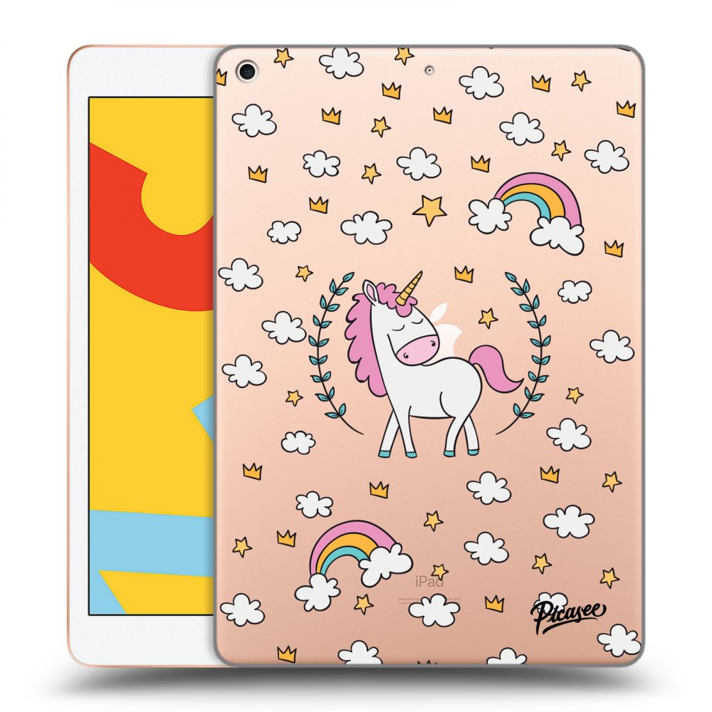 Picasee silikónový prehľadný obal pre Apple iPad 10.2" 2019 (7. gen) - Unicorn star heaven