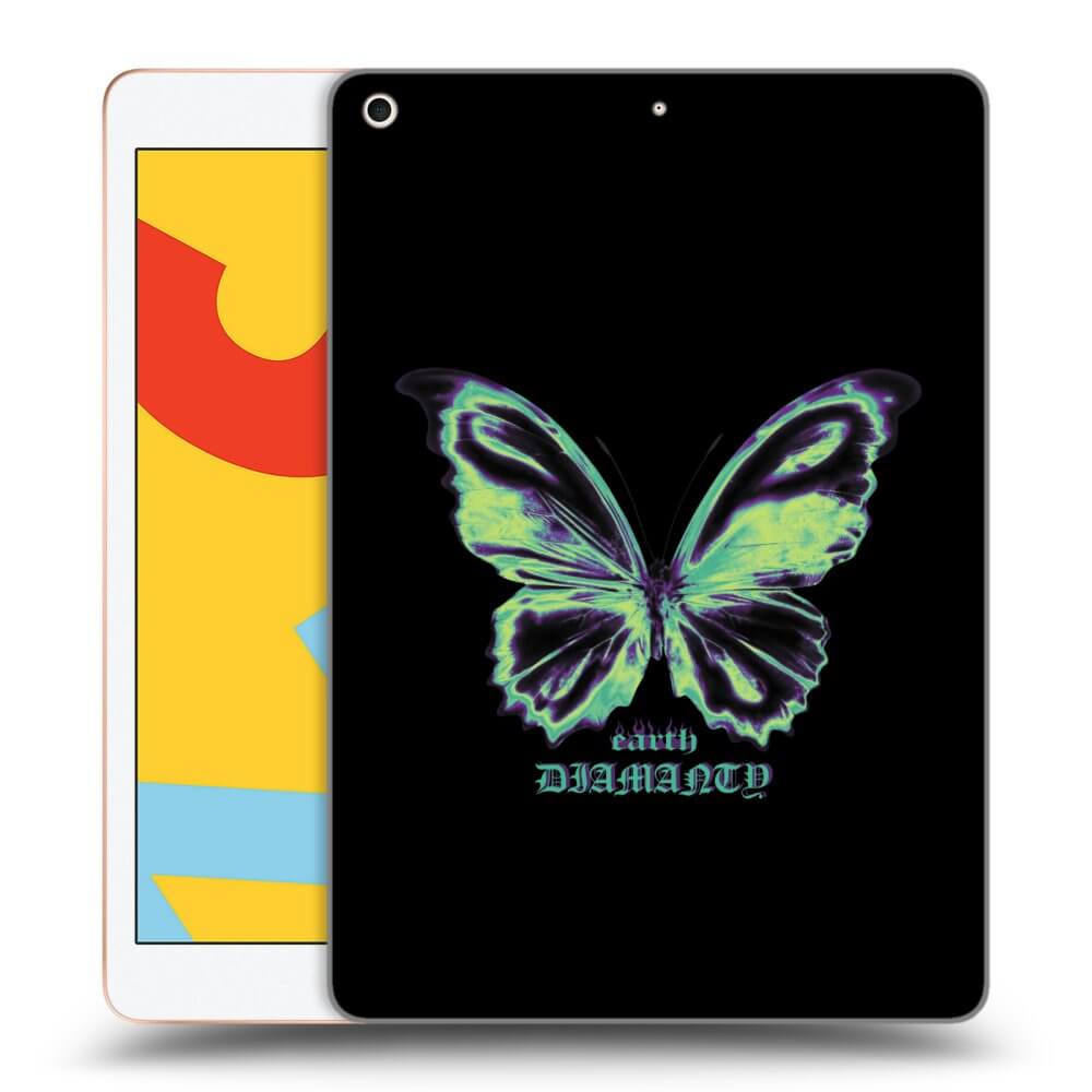Picasee silikónový prehľadný obal pre Apple iPad 10.2" 2019 (7. gen) - Diamanty Blue